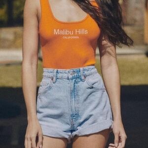 Zara High Waisted Mom Denim Shorts
